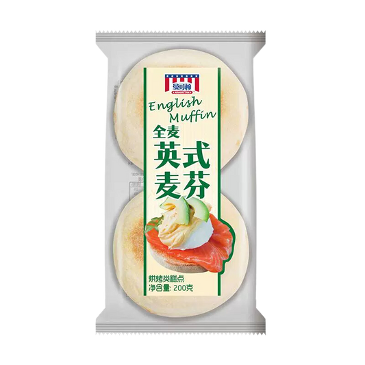 曼可頓全麥英式麥芬漢堡胚